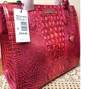 MAGNIFICINT RED DRAGON NWT Brahmin Caroline Satchel